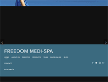 Tablet Screenshot of freedommedispa.com